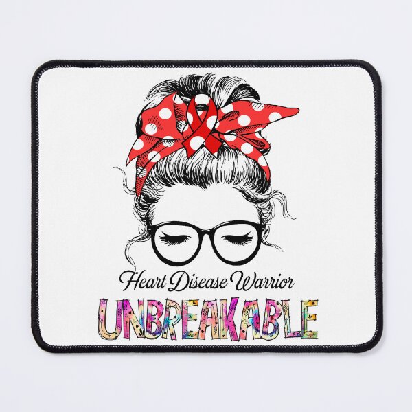 Item preview, Heart Disease Warrior - UNBREAKABLE - Heart Disease Ribbon designed and sold by Tifrop.