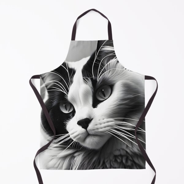 Item preview, Black and White Cat - Modern Digital Art designed and sold by Ai-michiart.