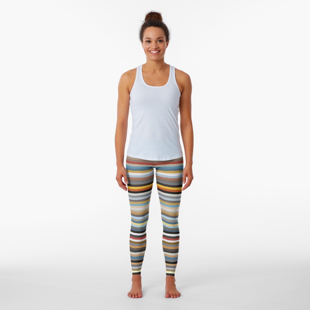 Nordic Stripes Horizontal Pattern Leggings