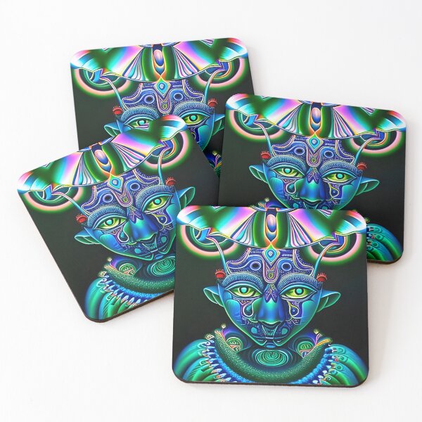 Item preview, Techno-Shaman (26) - Trippy Psychedelic Art designed and sold by TheThirdEye.
