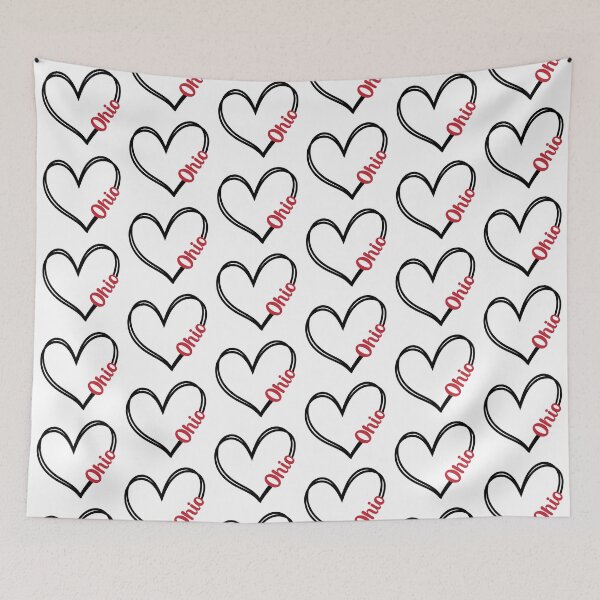 Item preview, Heart Ohio Line Art designed and sold by mrtraz.