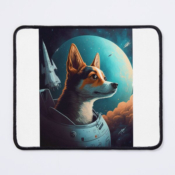 Item preview, Laika dog in space future, Space Cadet designed and sold by CosmicCritters.