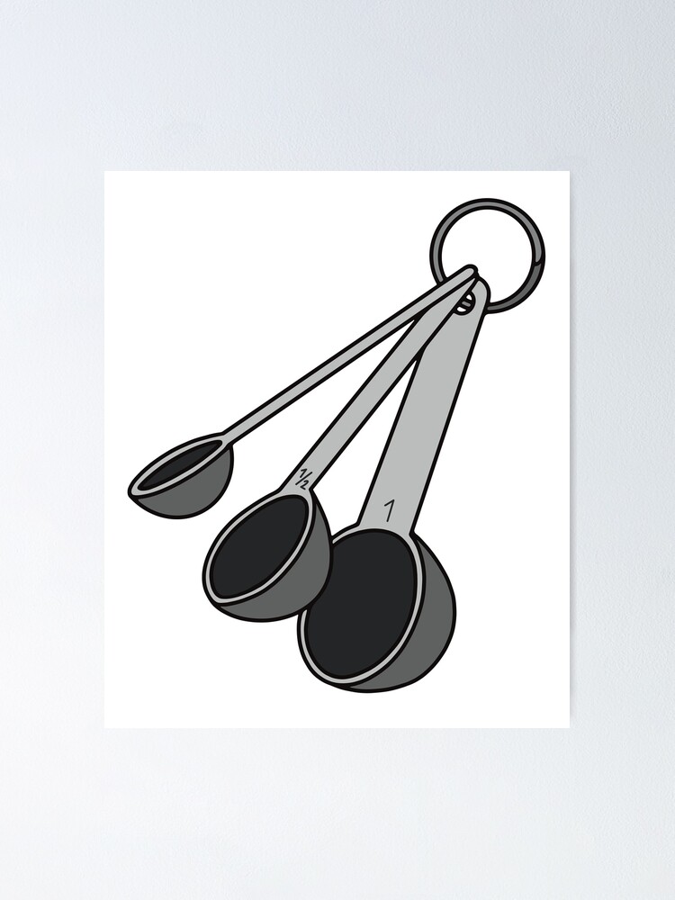 Measuring Spoons for Cooking and Baking Poster for Sale by murialbezanson