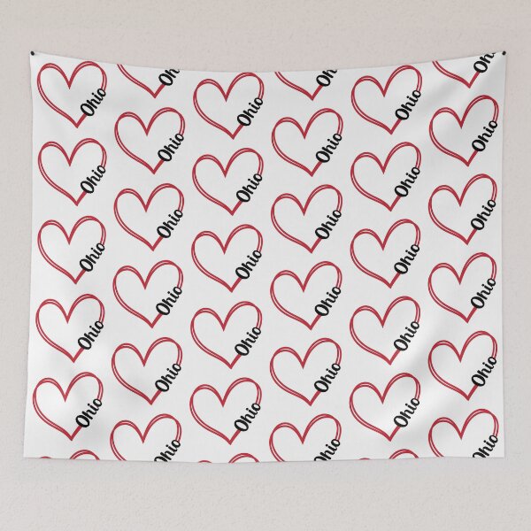 Item preview, Heart Ohio Line Art designed and sold by mrtraz.