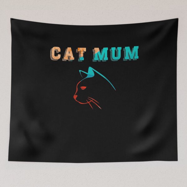 Item preview, Hipster Cat Mum designed and sold by PetSafari.