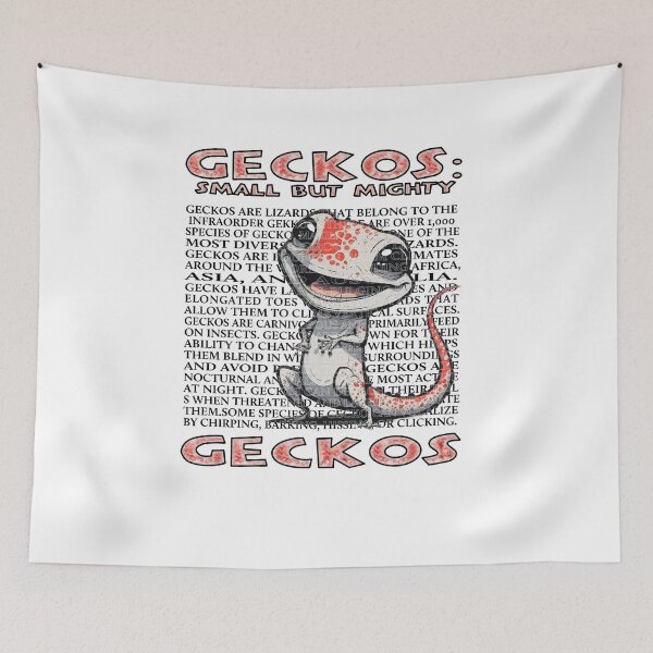 Item preview, geckos small but mighty designed and sold by diixtarshop.