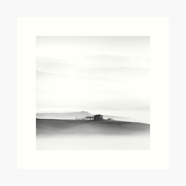 The Suspended Farmhouse, Val d'Orcia, Tuscany Art Print