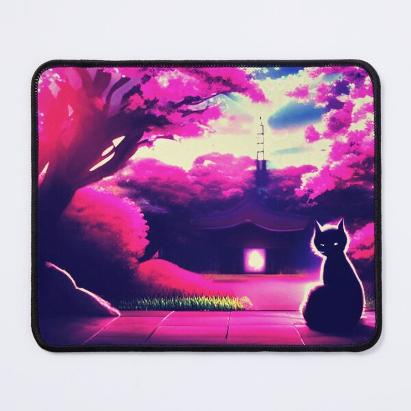 Item preview, Black Cat Cherry Blossom Garden! designed and sold by DEKA777.