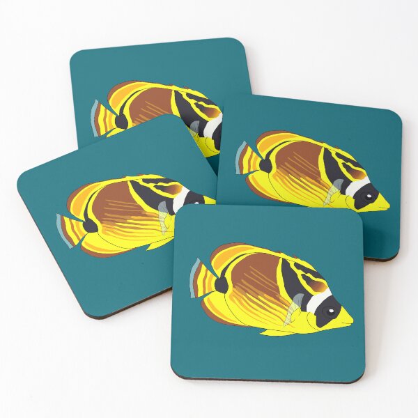 Item preview, Kikakapu/Raccoon Butterflyfish designed and sold by Zia Frazier.