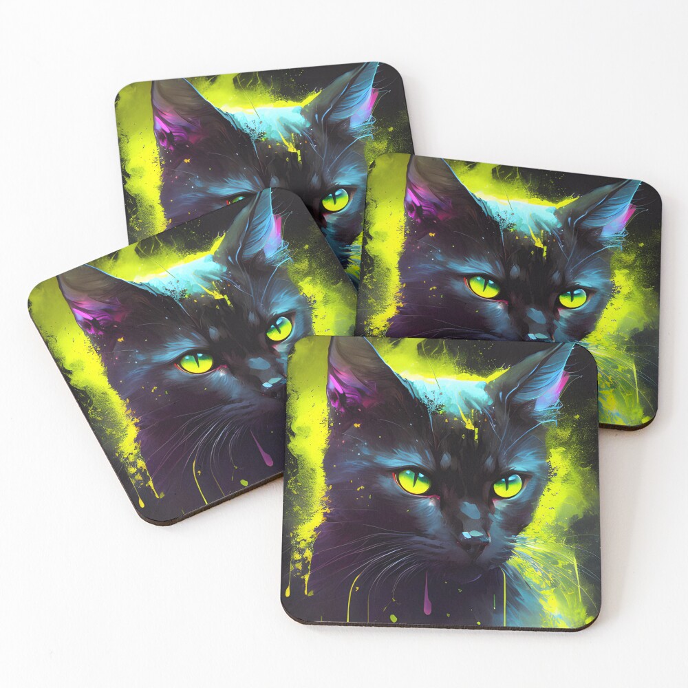 Item preview, Coasters (Set of 4) designed and sold by RiluAI.