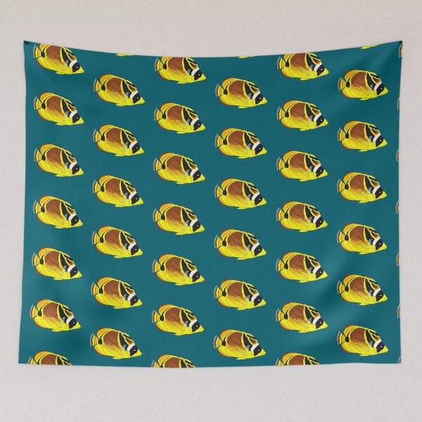 Item preview, Kikakapu/Raccoon Butterflyfish designed and sold by Zia Frazier.