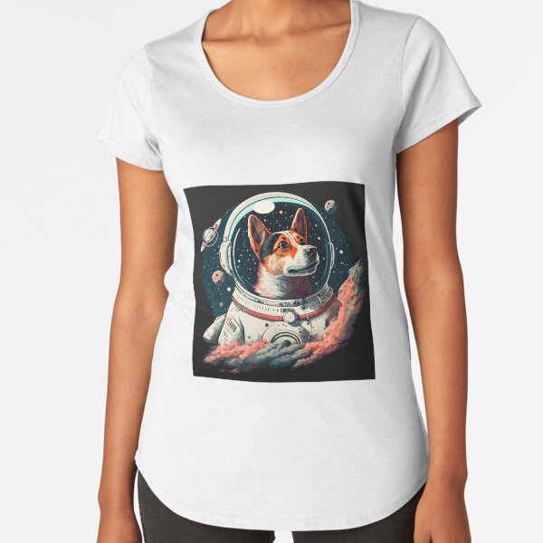 Item preview, Laika dog Astronaut,  Retro Poster designed and sold by CosmicCritters.