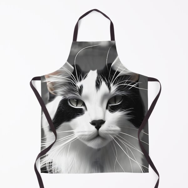 Item preview, Black and White Cat - Modern Digital Art designed and sold by Ai-michiart.