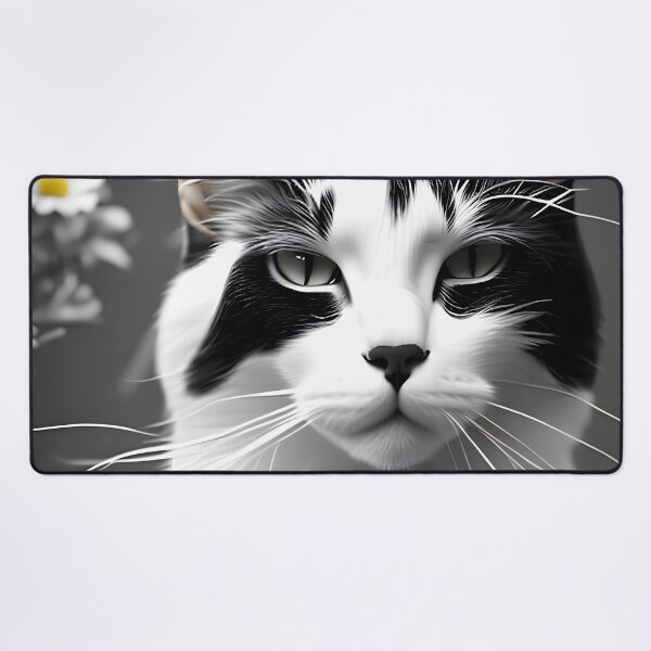 Item preview, Black and White Cat - Modern Digital Art designed and sold by Ai-michiart.