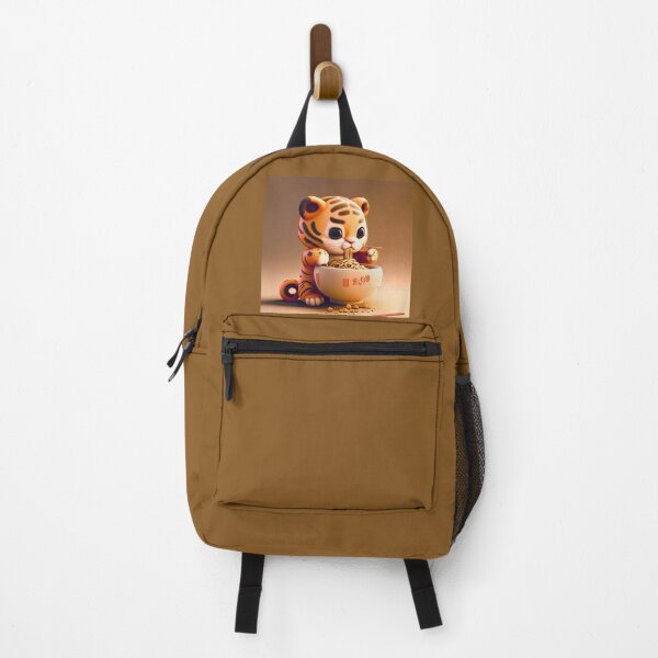 Item preview, Cute little cartoon tiger eating ramen designed and sold by Cocktailcherry.