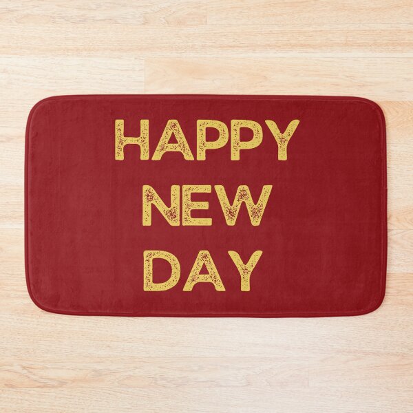 Item preview, Happy New Day (gold and red) designed and sold by Yellow-Eyes.