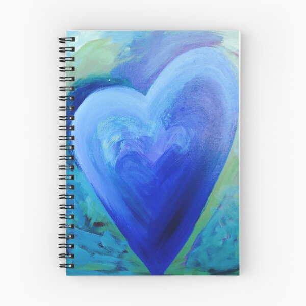 Item preview, Hearts on Fire - Blue Heart designed and sold by Julia Michelle Dawson.