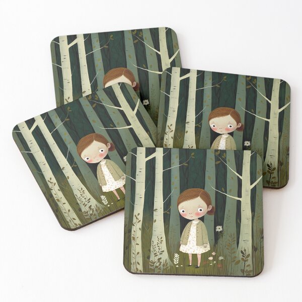 Item preview, Little Girl in the Woods designed and sold by Susan  Gallagher.