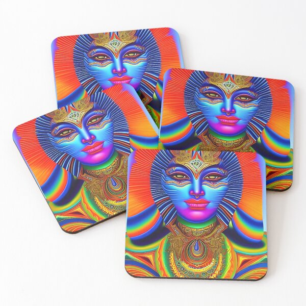 Item preview, Techno-Shaman (27) - Trippy Psychedelic Art designed and sold by TheThirdEye.