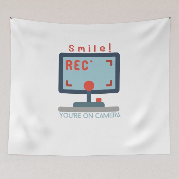 Item preview, Smile! You're On Camera. Anti Surveillance privacy. designed and sold by LadyHustle.