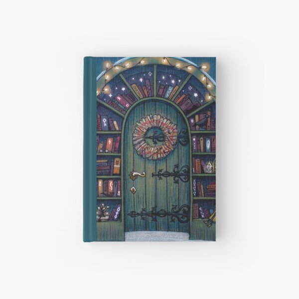 Magic World of Books Door Hardcover Journal
