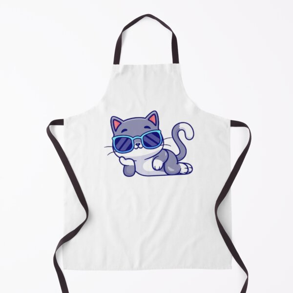 Item preview, Cat lying smiling and wearing glasses designed and sold by MoshisooPrint.