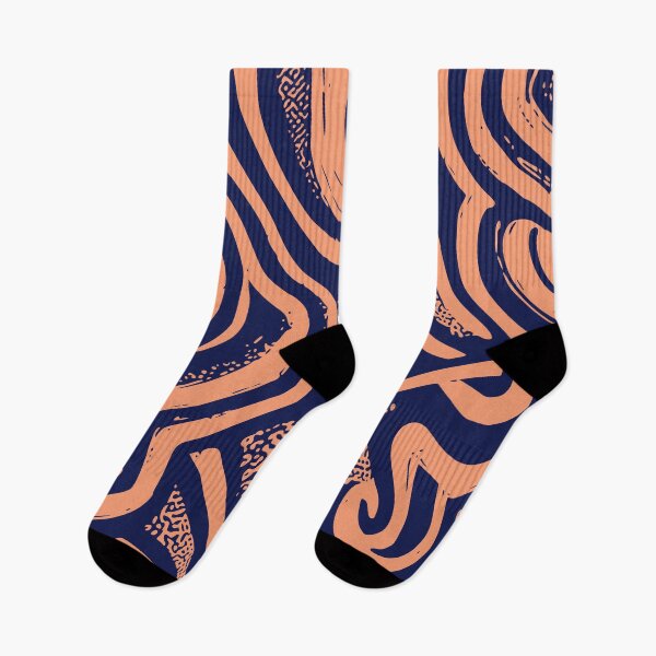 Item preview, Nile, Geometric Design In Peach And Blue. designed and sold by I-Desire.