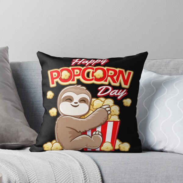 Item preview, Happy popcorn day - sloth designed and sold by pablomendoza.
