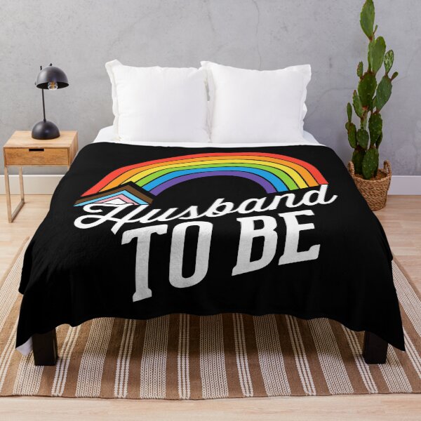 Item preview, Husband To Be LGBT Pride Rainbow Flag Gay Wedding designed and sold by QueenOfPrint.