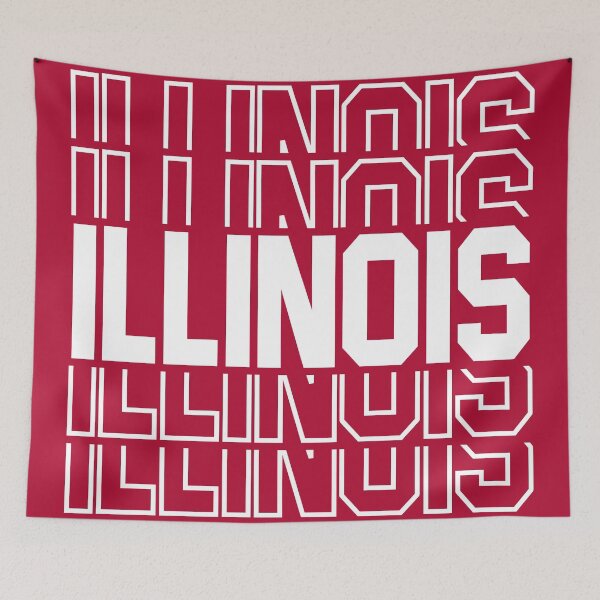 Item preview, Illionois State Repeated Text designed and sold by sweetbelle.