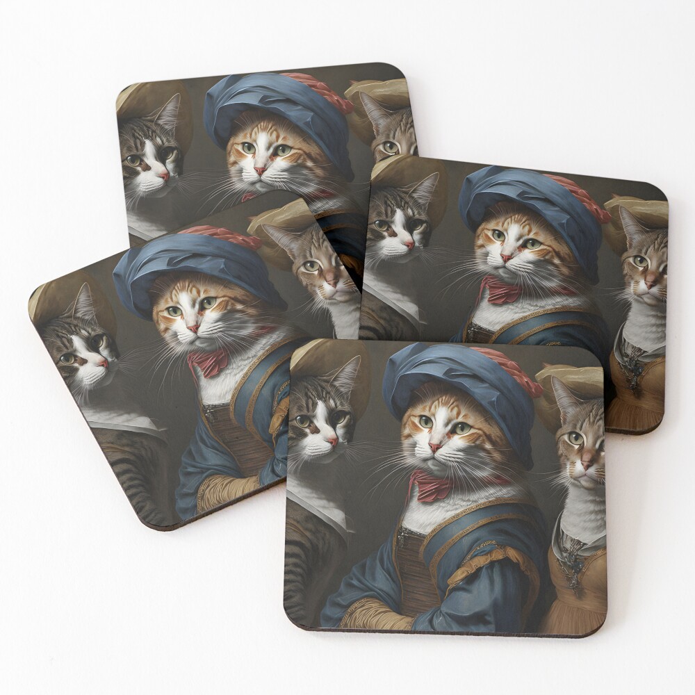 Item preview, Coasters (Set of 4) designed and sold by RiluAI.
