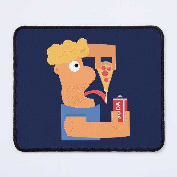 Item preview, I Love Eating Pizza With Soda Funny Meme Pure Joy Happiness Pizzaholic Art Work LOL designed and sold by doseofwin.