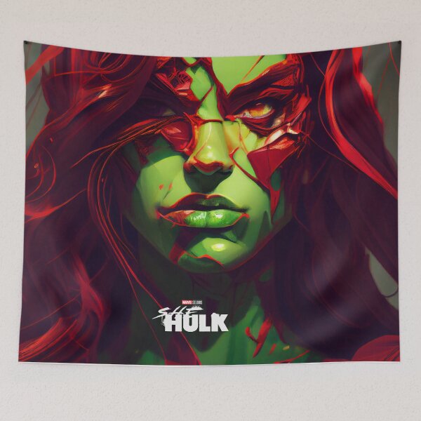 Artikelvorschau, Rote She Hulk – Rotes She-Hulk-Poster. entworfen und verkauft von The-Dark-Art.