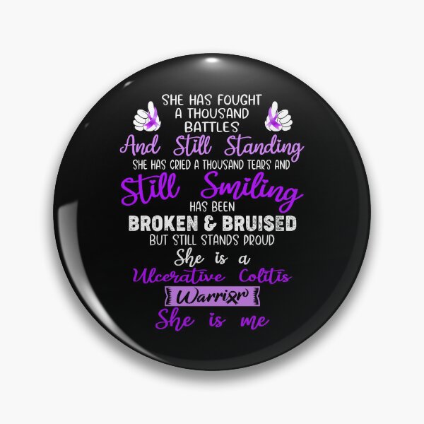 Item preview, Ulcerative Colitis Warrior SHE IS ME - Support Ulcerative Colitis Fighter Gifts designed and sold by Berriosly.