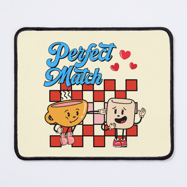 Item preview, Perfect match valentine cute retro vintage Valentine design designed and sold by DesignsbyMona.