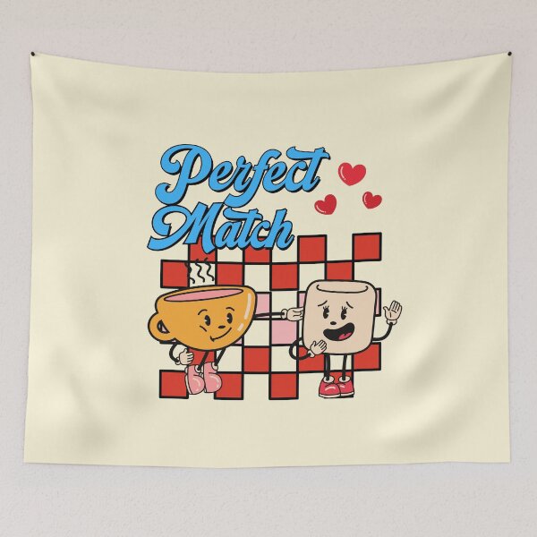 Item preview,  Perfect match valentine cute retro vintage Valentine design designed and sold by DesignsbyMona.