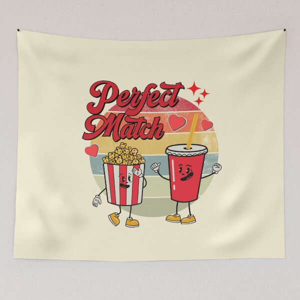 Item preview, Perfect match valentine cute retro vintage Valentine design designed and sold by DesignsbyMona.