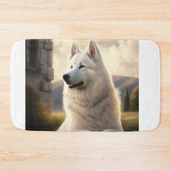 Artikelvorschau, Berger Blanc Suisse, weisser Schäferhund, Poster entworfen und verkauft von CosmicCritters.