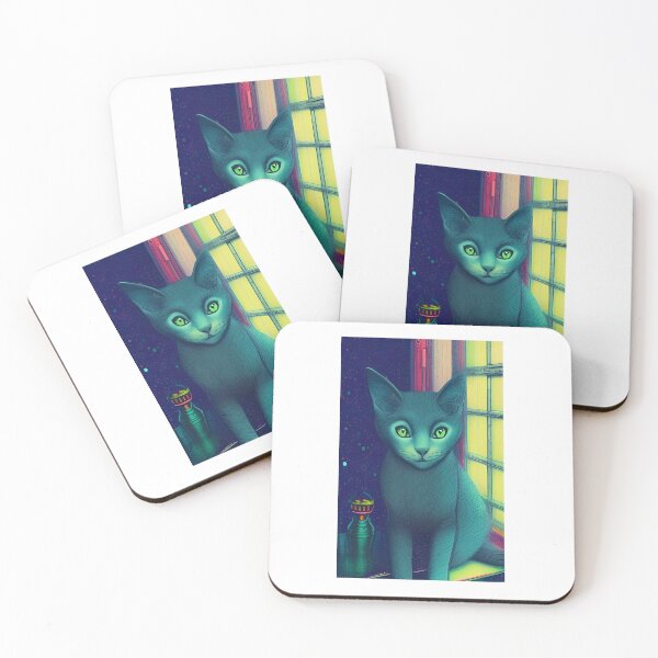 Item preview, Korat cat designed and sold by GroovyDino.