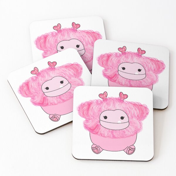 Item preview, Pink Bigfoot Valentine's Squish (with tooth) designed and sold by HunterYegge.