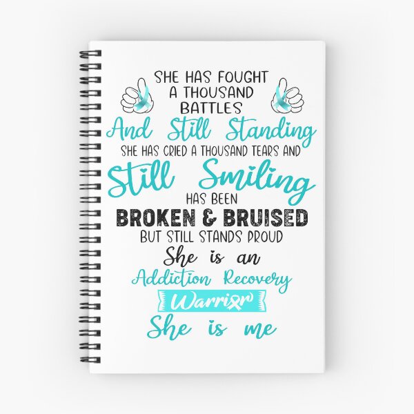 Item preview, Addiction Recovery Warrior SHE IS ME - Support Addiction Recovery Fighter Gifts designed and sold by Berriosly.