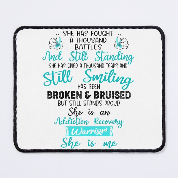 Item preview, Addiction Recovery Warrior SHE IS ME - Support Addiction Recovery Fighter Gifts designed and sold by Berriosly.