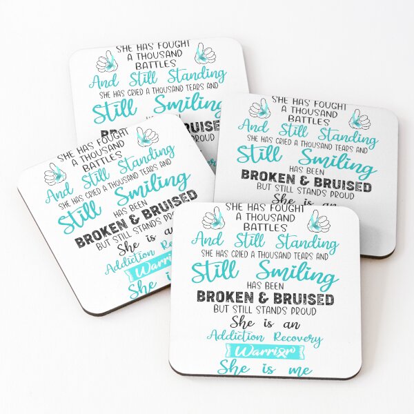 Item preview, Addiction Recovery Warrior SHE IS ME - Support Addiction Recovery Fighter Gifts designed and sold by Berriosly.