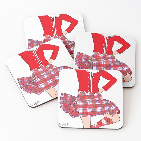 Item preview, Highland Dancer Red Culloden Dress Tartan designed and sold by LizCaityArt.
