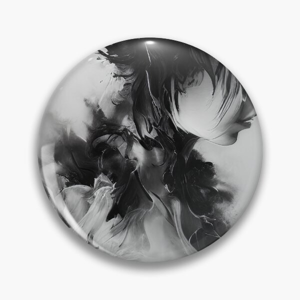 Item preview, Smoke and pain woman dissolved in pain b&w designed and sold by Karmanto.