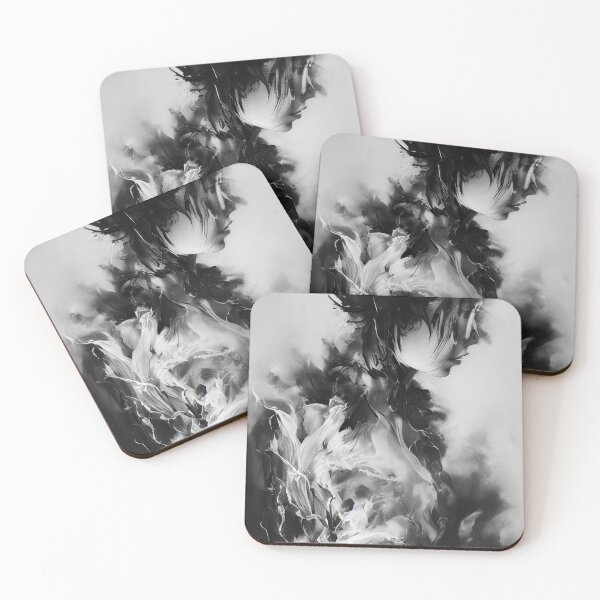 Item preview, Smoke and pain woman dissolved in pain b&w designed and sold by Karmanto.