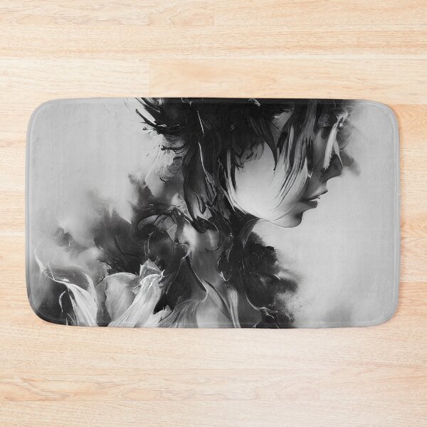 Item preview, Smoke and pain woman dissolved in pain b&w designed and sold by Karmanto.