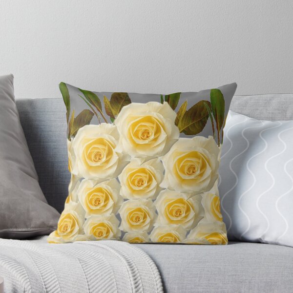 Item preview, YELLOW ROSE GARDEN DESIGN GREY ART designed and sold by sharlesart.