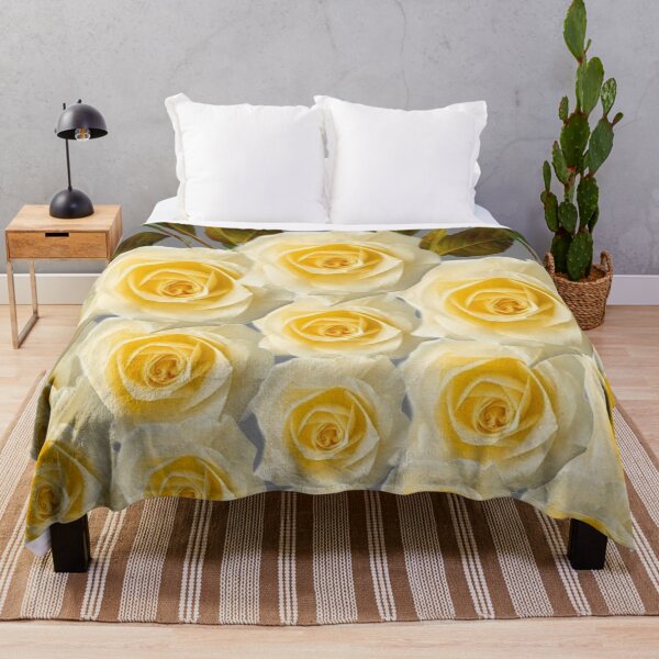 Item preview, YELLOW ROSE GARDEN DESIGN GREY ART designed and sold by sharlesart.