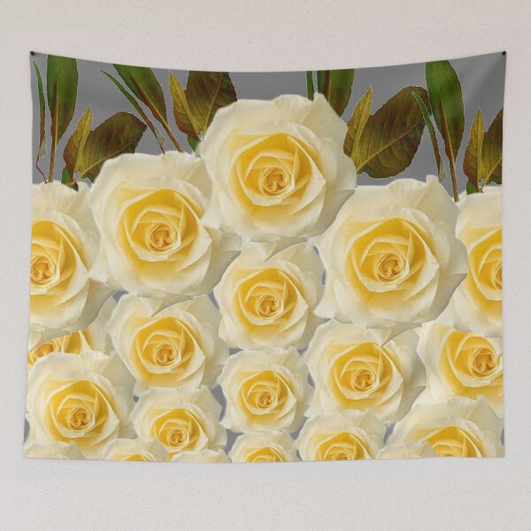Item preview, YELLOW ROSE GARDEN DESIGN GREY ART designed and sold by sharlesart.